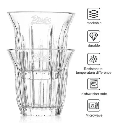 Glass Espresso & Latte Cup 90/160/200ml – Just Coffee Vintage Edition