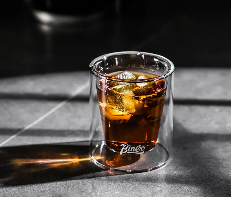 Double Wall Glass Coffee Mug 120ml – Just Coffee Espresso Edition