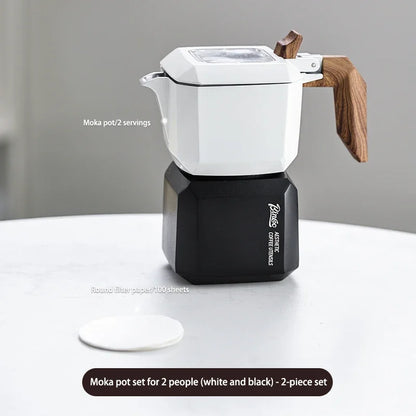 Small Rubik’s Cube Moka Pot – Just Coffee Double Valve Square Espresso Maker