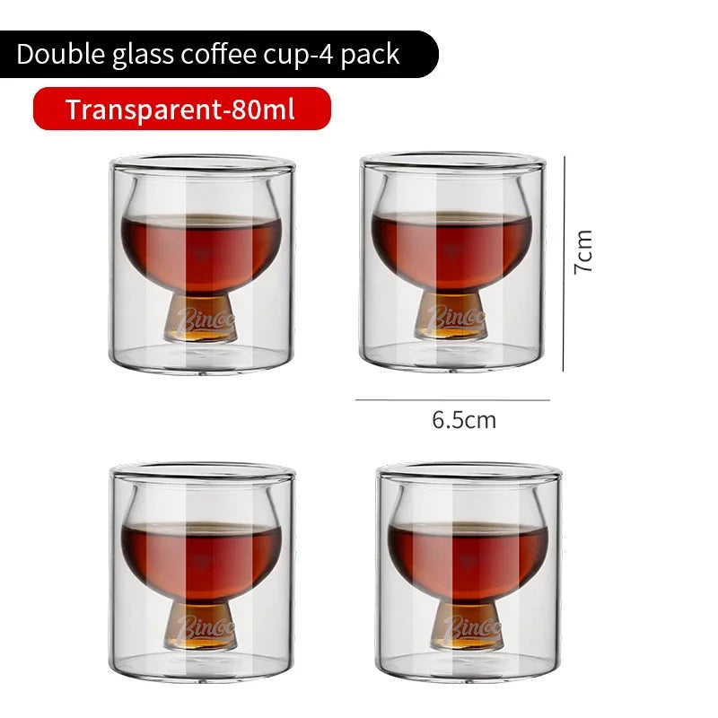 Double Layer Glass Coffee Cup – Just Coffee Heat-Resistant Edition