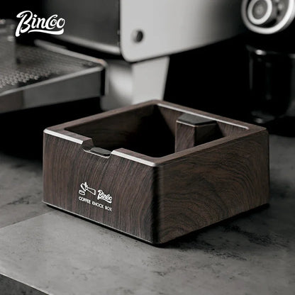 Wood Grain Square Coffee Knock Box – Just Coffee Large Barista Bucket