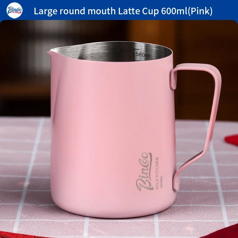 Milk Frothing Pitcher 350/600ml – Just Coffee Stainless Steel Jug