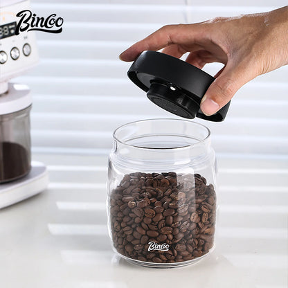 Vacuum Sealed Coffee Storage Jar – Just Coffee Glass Fresh-Keep Canister