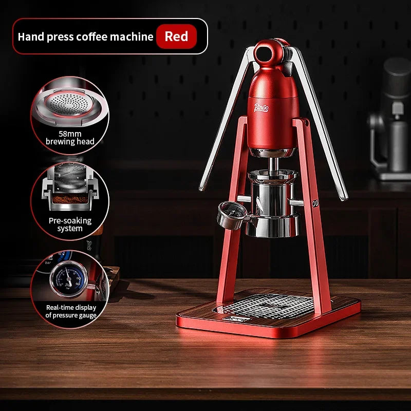 Manual Hand Press Coffee Machine – Just Coffee Double Rod Edition
