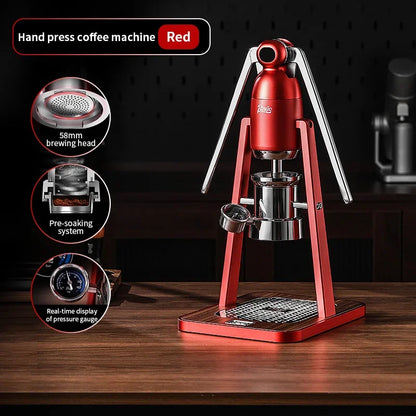 Manual Hand Press Coffee Machine – Just Coffee Double Rod Edition