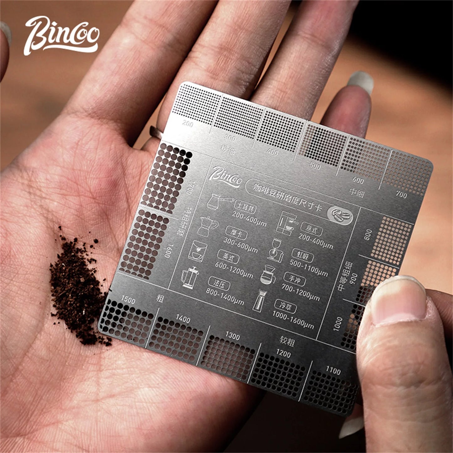 Stainless Steel Coffee Grind Size Ruler – Just Coffee Barista Reference Tool