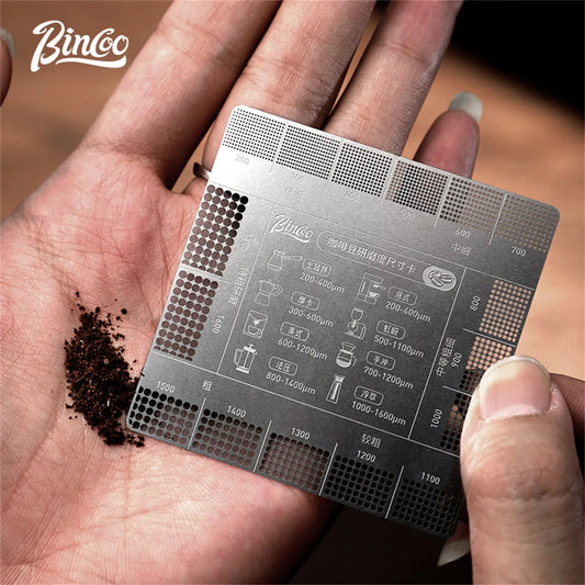 Stainless Steel Coffee Grind Size Ruler – Just Coffee Barista Reference Tool