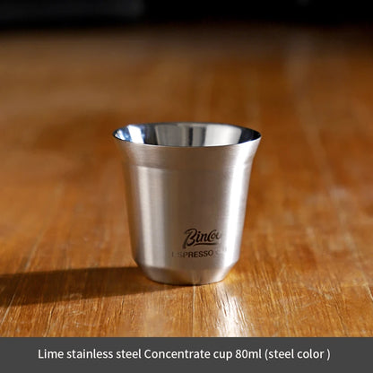 Espresso Double Wall Measuring Cup – Just Coffee Stainless Steel Edition