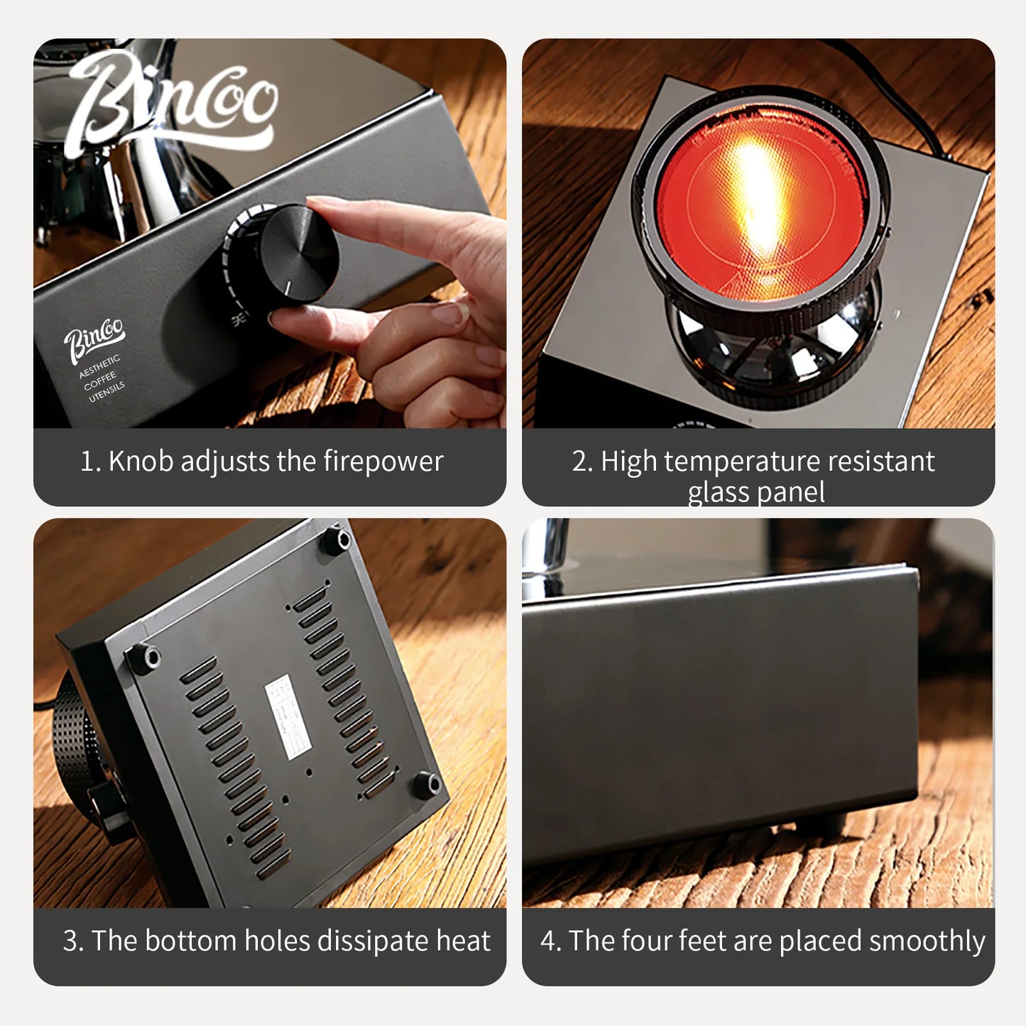 Electric Siphon Coffee Heater 220V – Just Coffee Halogen Infrared Stove