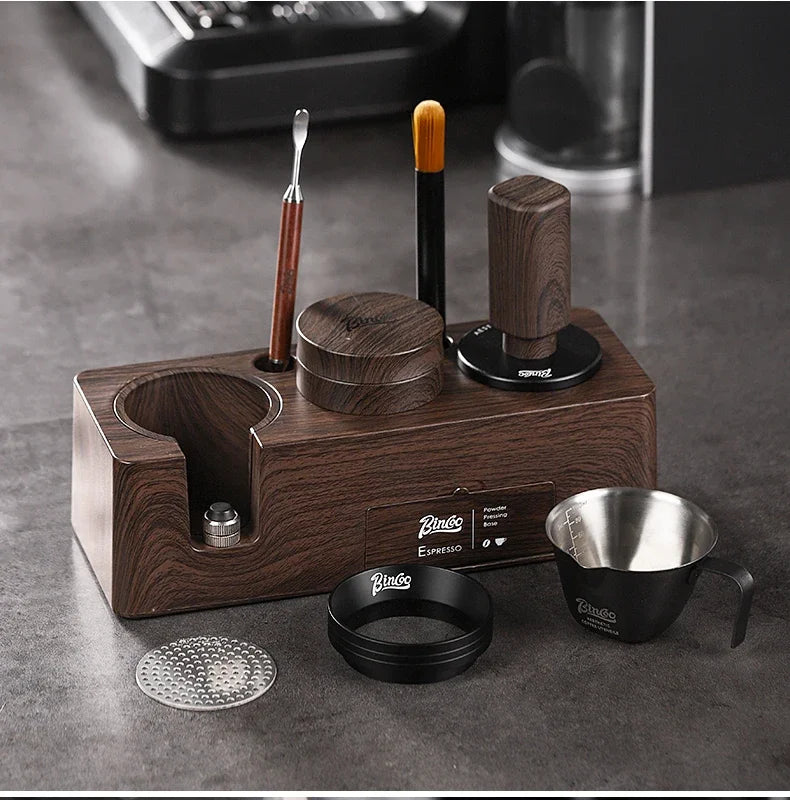9-Piece Coffee Tamping Station Set 51–58mm – Just Coffee Barista Kit
