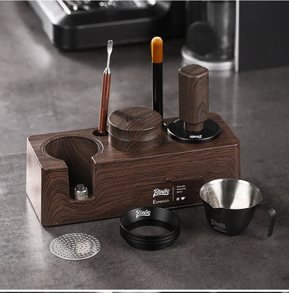 9-Piece Coffee Tamping Station Set 51–58mm – Just Coffee Barista Kit