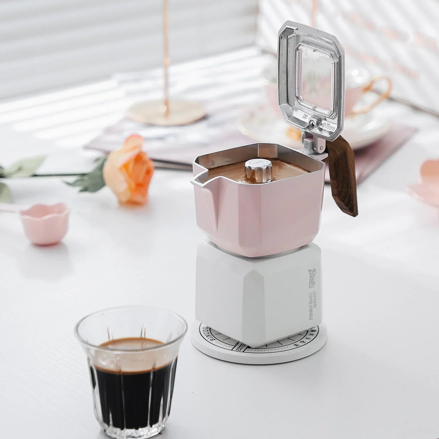 Small Rubik’s Cube Moka Pot – Just Coffee Double Valve Square Espresso Maker