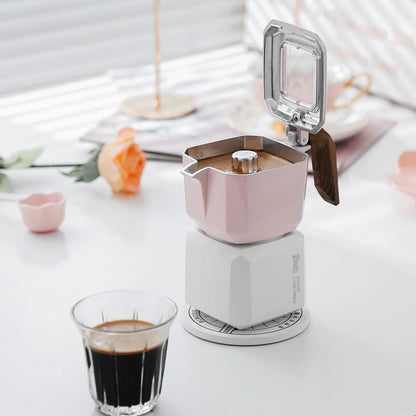 Small Rubik’s Cube Moka Pot – Just Coffee Double Valve Square Espresso Maker
