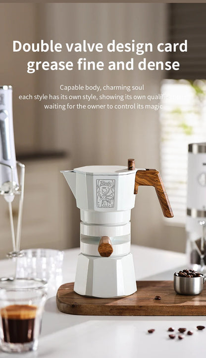 Dual Valve Moka Pot – Just Coffee Thermostatic Espresso Maker