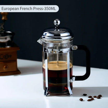 French Press Coffee Pot 350/600ml – Just Coffee Borosilicate Glass Maker