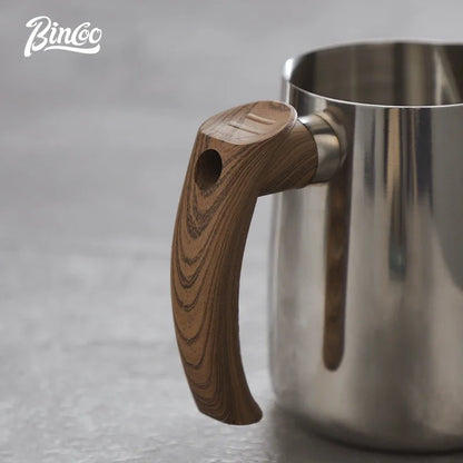 Stainless Steel Latte Milk Jug – Just Coffee Professional Frothing Cup