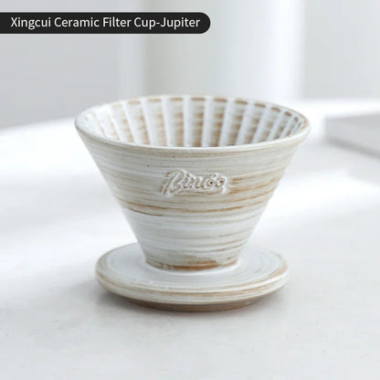 Ceramic Coffee Drip Filter Cup Set – Just Coffee Hand Brew Edition