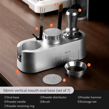 Coffee Tamper & Distributor 3-Piece Set – Just Coffee Italian Barista Kit
