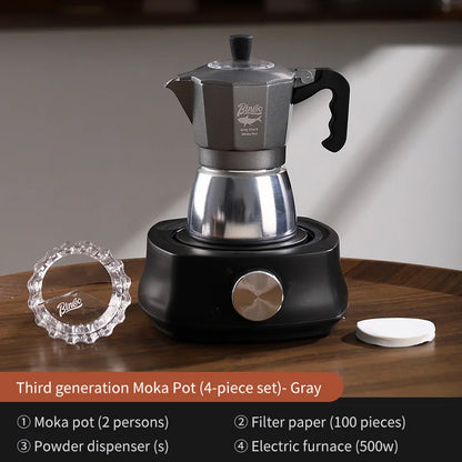 Double Valve Moka Pot – Just Coffee Italian Espresso Mocha Maker