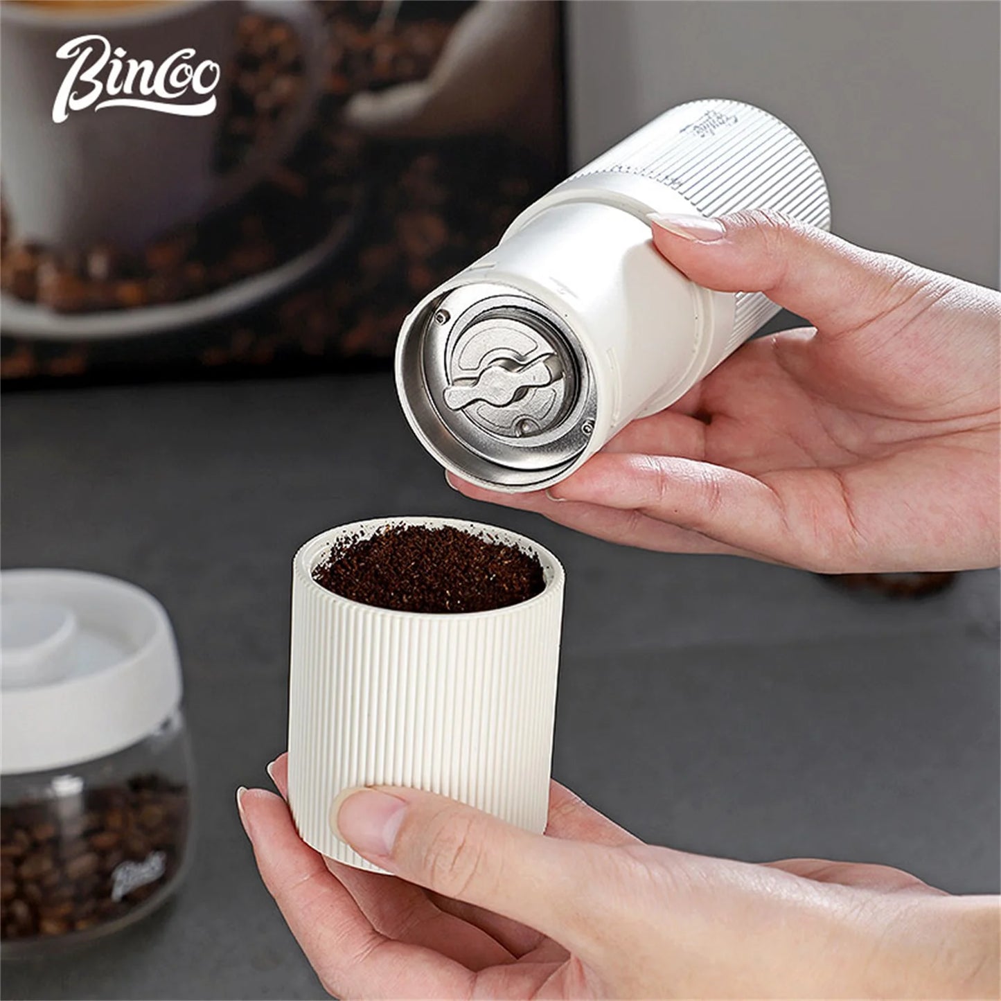 Portable Electric Coffee Grinder – Just Coffee Rechargeable Mini Mill