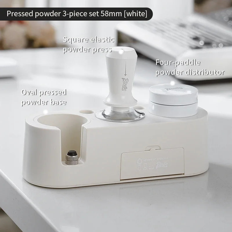 Coffee Tamper & Base Set 51/58mm – Just Coffee Barista Storage Edition
