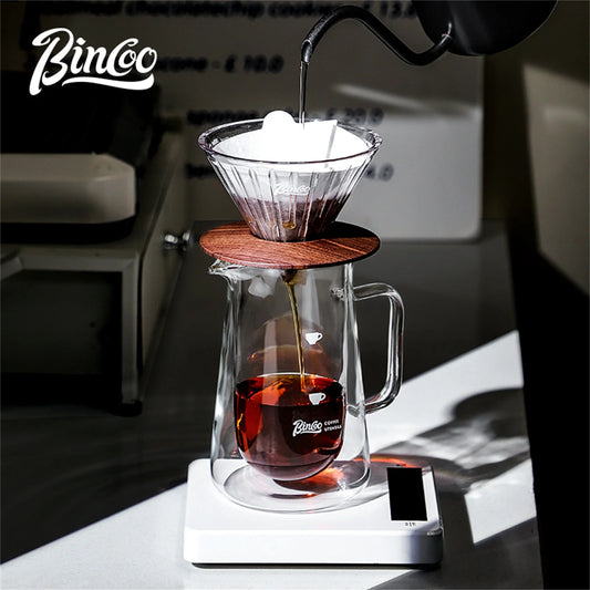 Double Layer Glass Coffee Pot 400ml – Just Coffee Sharing Edition