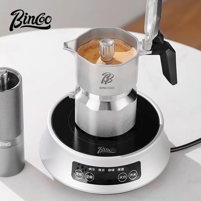 Three Valve Moka Pot – Just Coffee 316 Stainless Steel Espresso Maker
