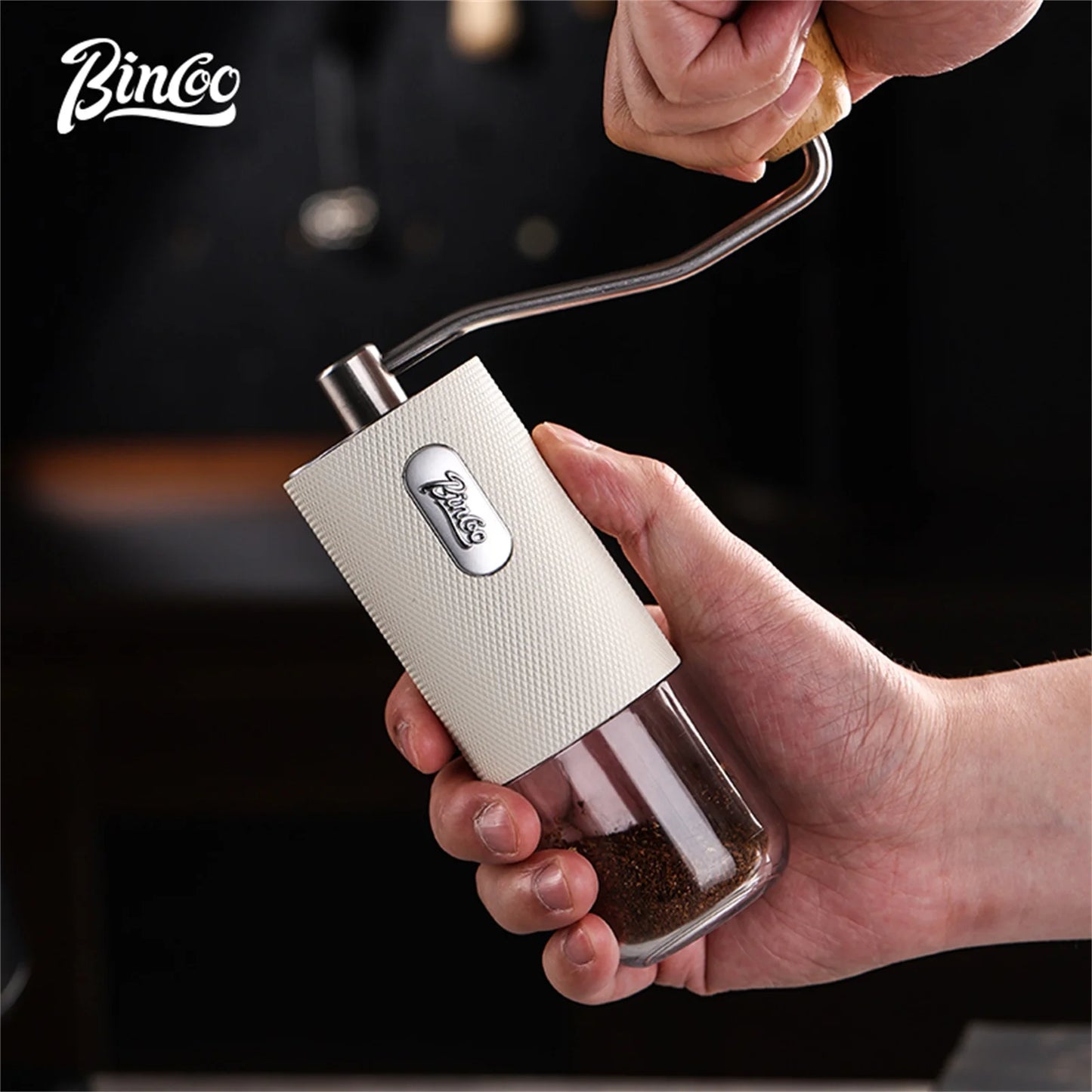 Manual Coffee Grinder – Just Coffee Portable Adjustable Stainless Steel Mill