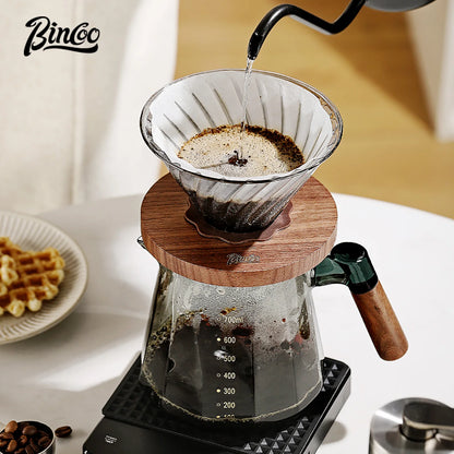 Pour Over Coffee Maker Set 800ml – Just Coffee Glass Carafe & Filter