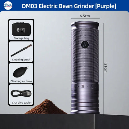 Electric Coffee Bean Grinder – Just Coffee All-Metal Portable Mini Mill