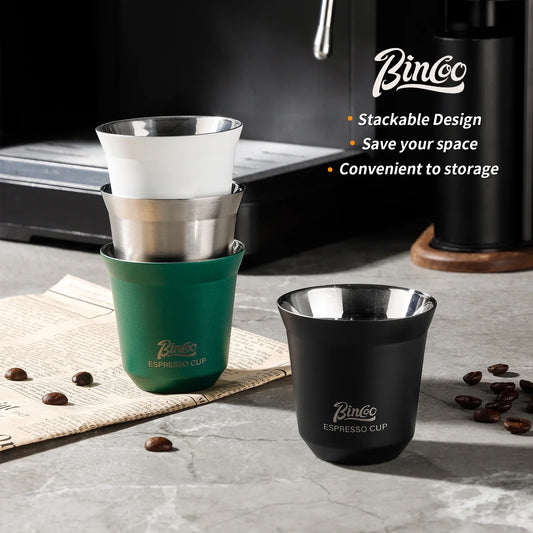 Espresso Double Wall Measuring Cup – Just Coffee Stainless Steel Edition