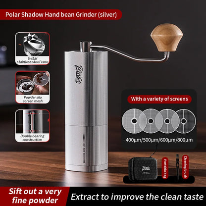 Chestnut SM09 Manual Coffee Grinder – Just Coffee All-Metal Hand Mill