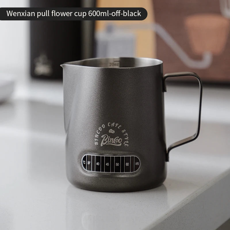 Milk Frothing Pitcher 400/600ml – Just Coffee Temp Display Edition