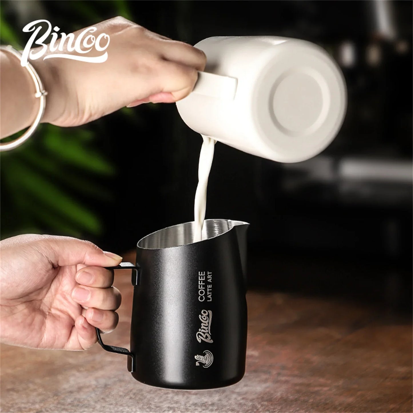 Milk Frothing Pitcher 420ml – Just Coffee Barista Tool