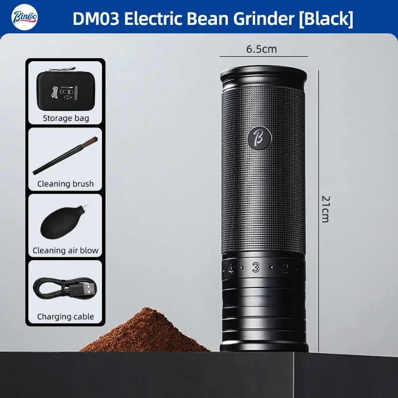 Electric Coffee Bean Grinder – Just Coffee All-Metal Portable Mini Mill
