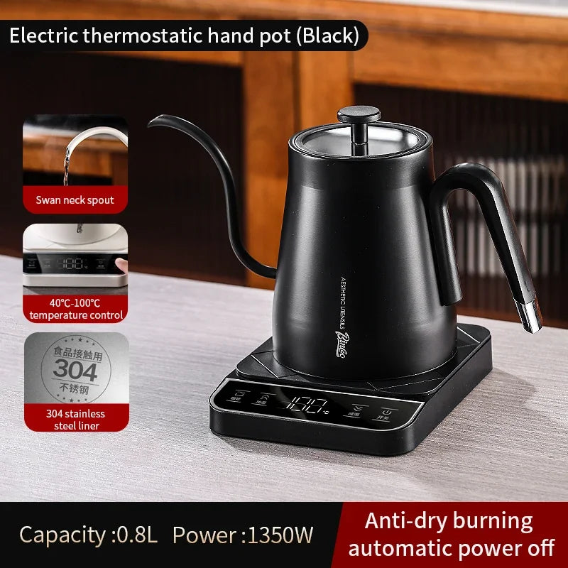 Electric Gooseneck Coffee Kettle – Just Coffee Smart Control Edition