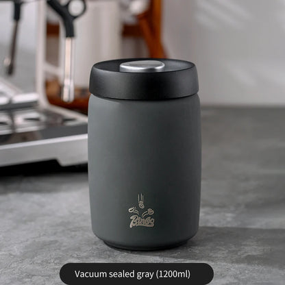 Stainless Steel Coffee Storage Canister – Just Coffee Vacuum Seal Tank
