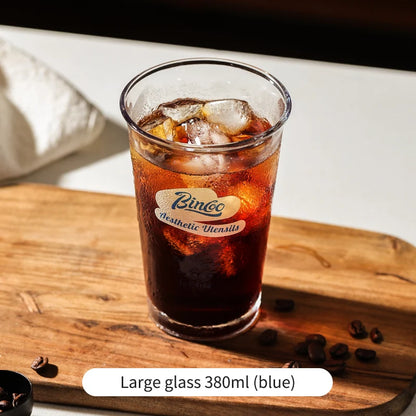 380ml Transparent Glass Coffee Cup – Just Coffee Wide Mouth Edition