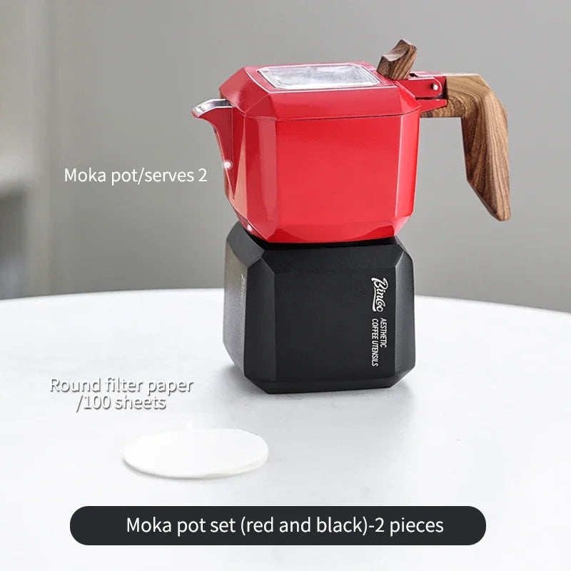 Small Rubik’s Cube Moka Pot – Just Coffee Double Valve Square Espresso Maker