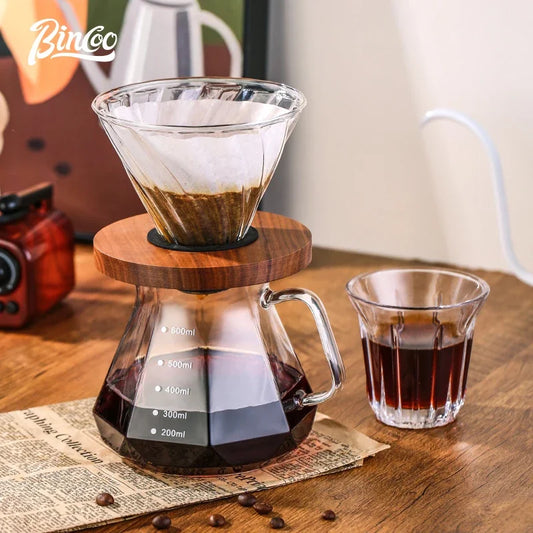 Hand Brew Coffee Maker Set – Just Coffee Sharing Pot & Long Spout Filter Cup