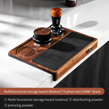 Italian Coffee Tamping Pad Set 51/58mm – Just Coffee Walnut Work Board