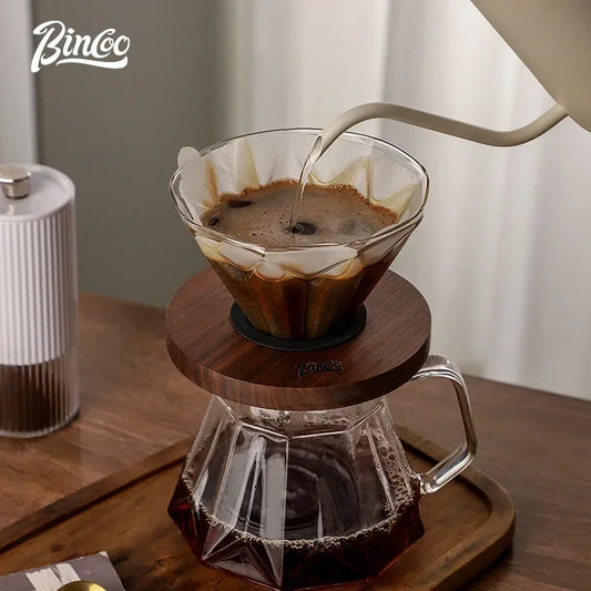 Hand Brew Coffee Maker Set – Just Coffee Glass Sharing Pot & Filter Cup