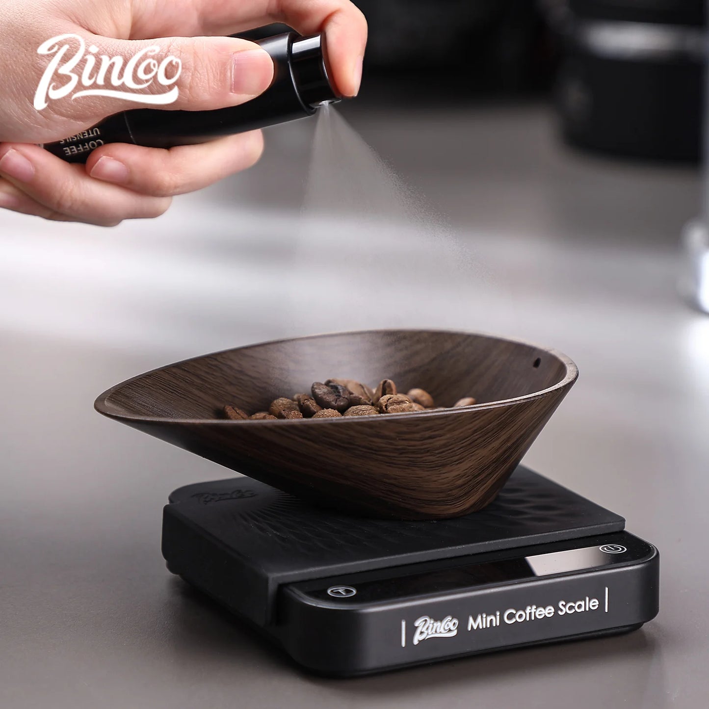 Walnut Coffee Bean Dose Tray – Just Coffee Solid Wood Measuring Scoop