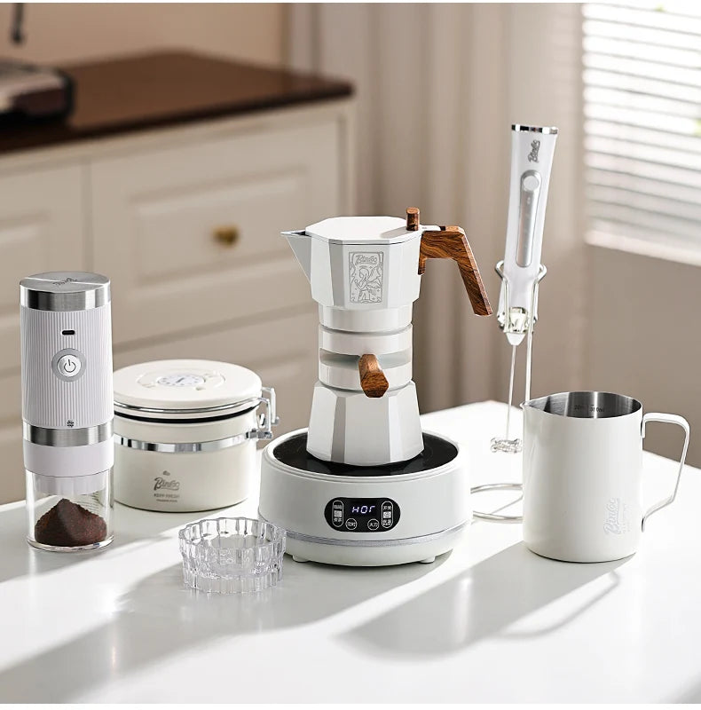 Dual Valve Moka Pot – Just Coffee Thermostatic Espresso Maker