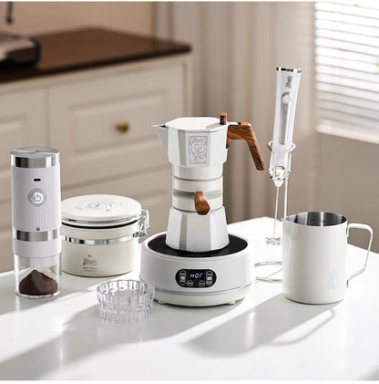 Dual Valve Moka Pot – Just Coffee Thermostatic Espresso Maker