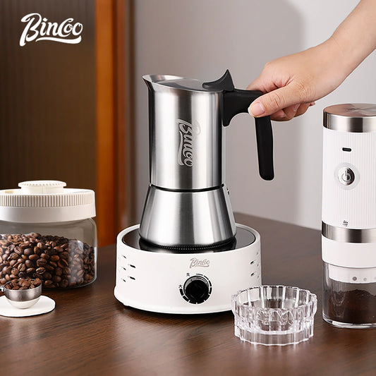 Stainless Steel Moka Pot | Italian Coffee Maker – Just Coffee