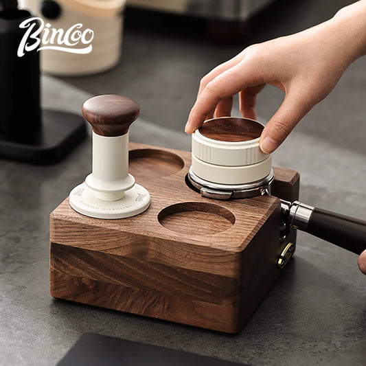 Walnut Coffee Tamping Station 51/53/58mm – Just Coffee Portafilter Stand