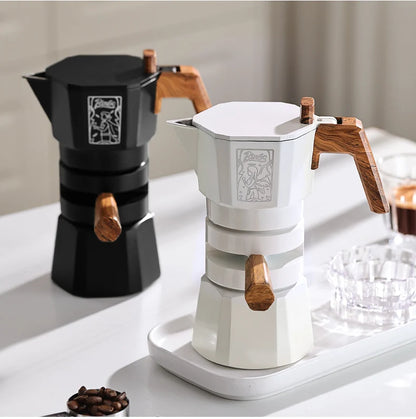 Dual Valve Moka Pot – Just Coffee Thermostatic Espresso Maker