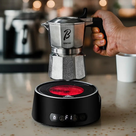 Three-Valve Stainless Steel Moka Pot – Just Coffee Barista Set