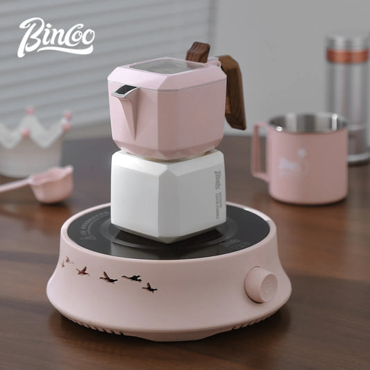 Dual Valve Moka Pot – Just Coffee Square Espresso Maker 220V